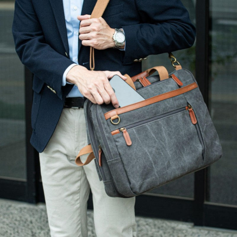 Lisslune | Retro Casual Crossbody Backpack With Laptop Compartment