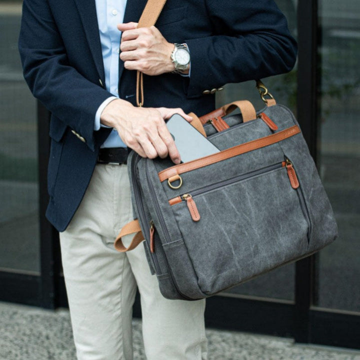 Lisslune | Retro Casual Crossbody Backpack With Laptop Compartment