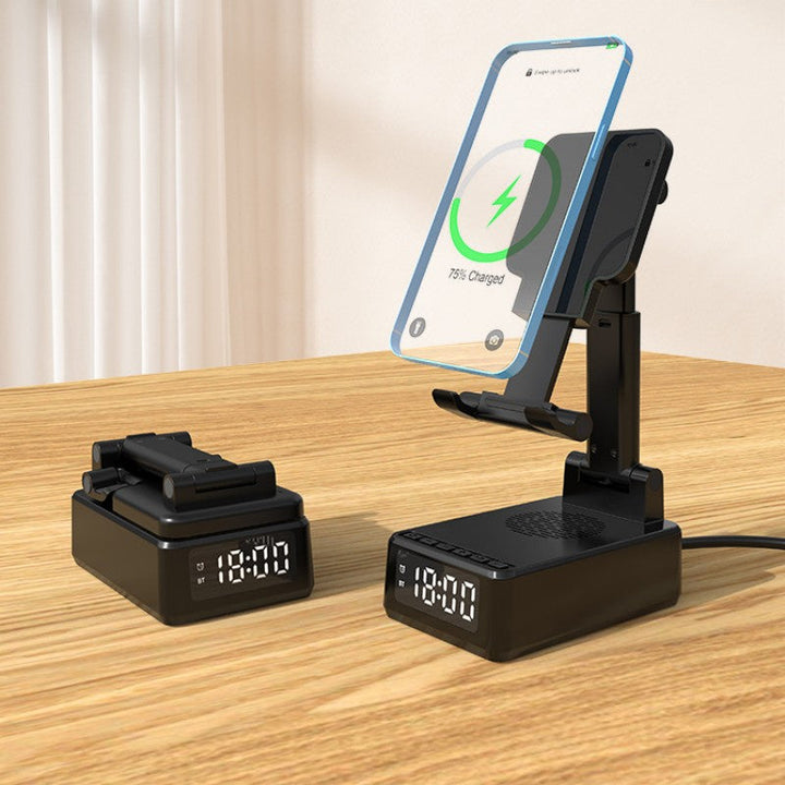 Lisslune | Bluetooth Speaker Wireless Charging Foldable Rotating Phone Stand