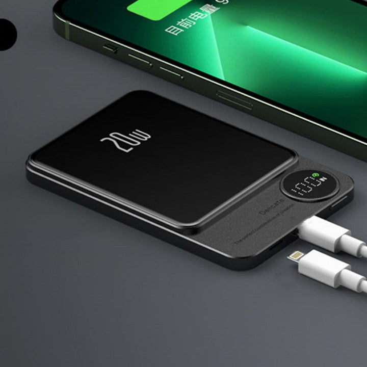 Lisslune | 10000mAh Mini Portable LED Digital Display Magnetic fast-Charging Power Bank