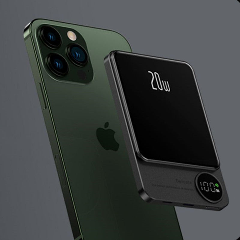 Lisslune | 10000mAh Mini Portable LED Digital Display Magnetic fast-Charging Power Bank