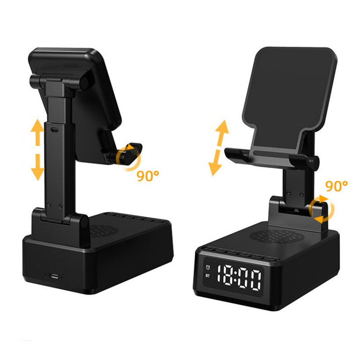 Lisslune | Bluetooth Speaker Wireless Charging Foldable Rotating Phone Stand