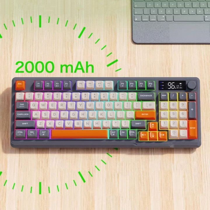 Lisslune | Rechargeable Silent Dual Mode Bluetooth Wireless Keyboard