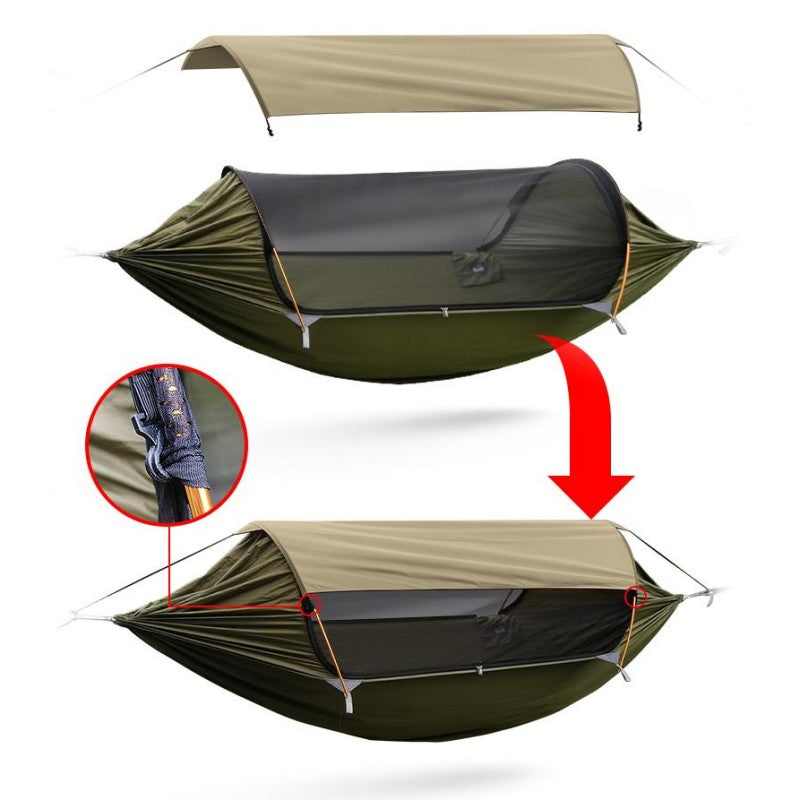 Lisslune | Outdoor Anti-Tipping, Mosquito-Proof, Sunshade Hammock