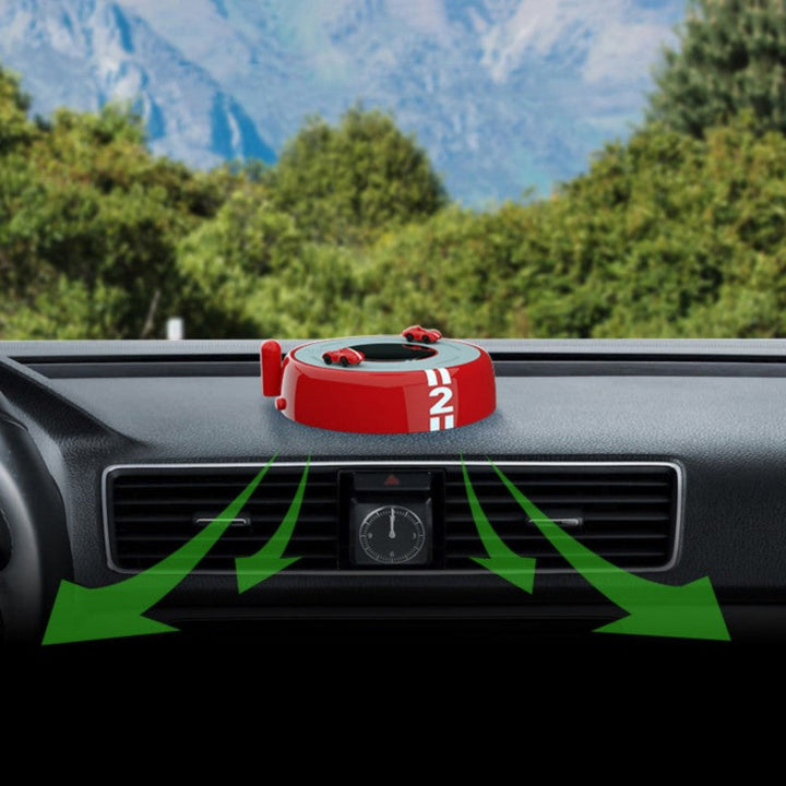 Lisslune | Solar-Powered Rotating Mini Car Aromatherapy Ornament