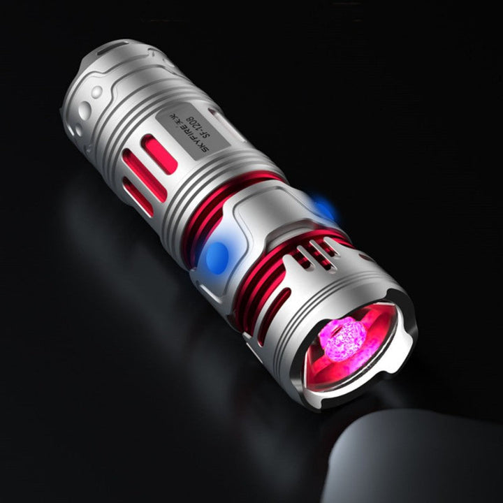 Lisslune | High-Intensity Rechargeable Super-Bright Fingertip Gyro Flashlight
