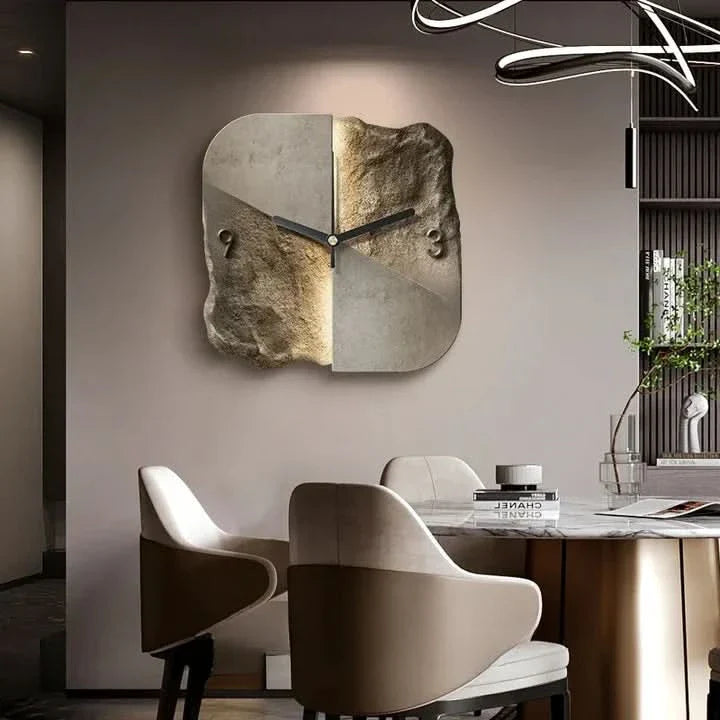 Lisslune | Mara - Abstract Sandstone Wall Clock