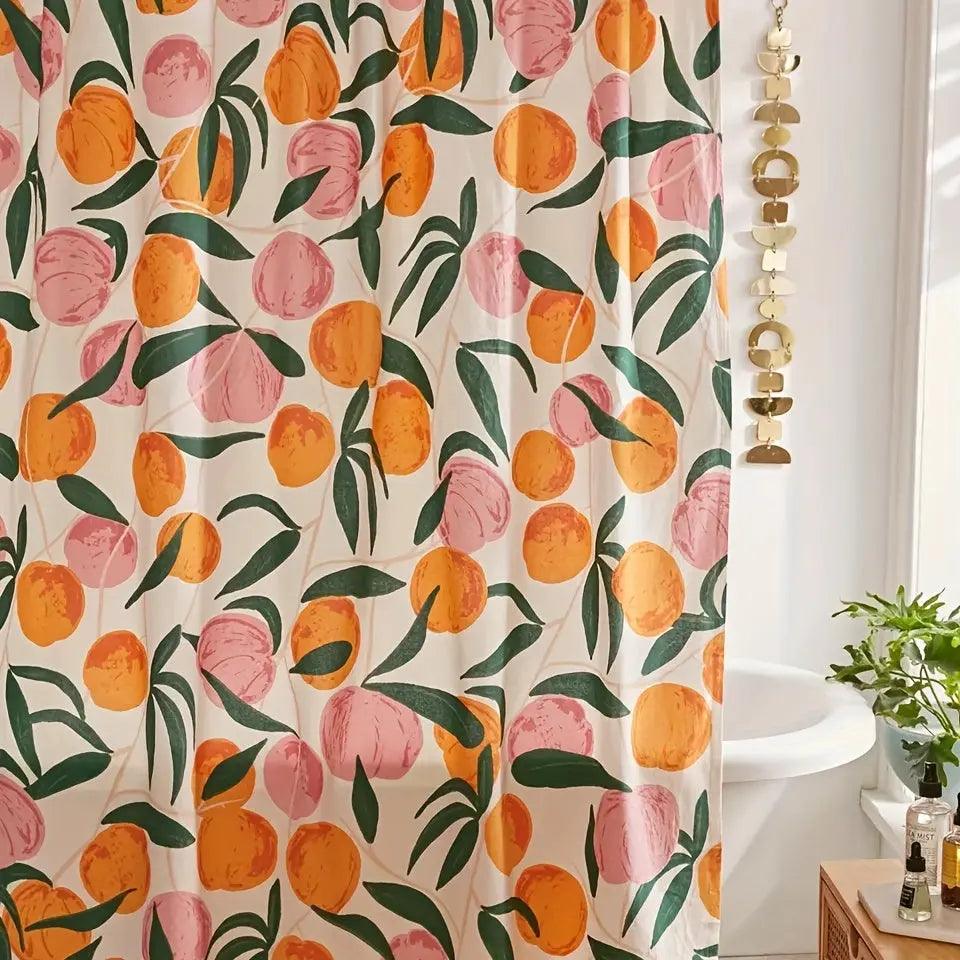Lisslune | Shower curtain - Peach
