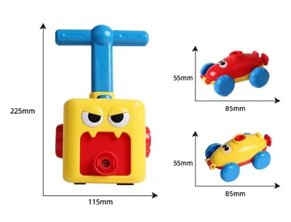 Lisslune | Balloon Racing Car Experiment Set for Playful Physics Experience