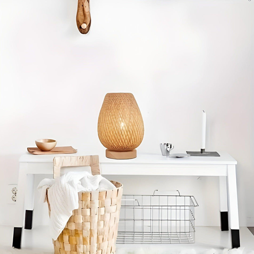 Lisslune | Aura Lamp - Bamboo USB-powered Table Lamp for the Bedroom