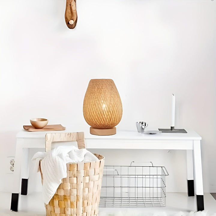 Lisslune | Aura Lamp - Bamboo USB-powered Table Lamp for the Bedroom