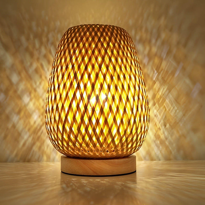 Lisslune | Aura Lamp - Bamboo USB-powered Table Lamp for the Bedroom