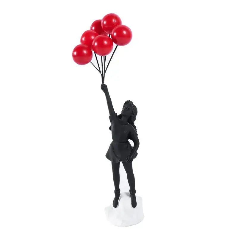Lisslune | Banksy flying Balloon Girl Statue