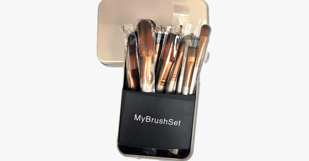 Lisslune | Premium Makeup Brush - Set with 12 - Ideal for a Complete Makeover