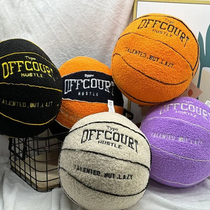 Lisslune | Basketball Plush Pillow - Soft and Fluffy - Children and Adults - Birthday Gift