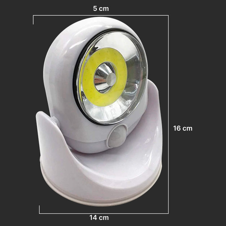Lisslune | Battery Operated Outdoor Security Light with Motion Sensor – Waterproof LED Light for Garden & Driveway | 450 Lumens