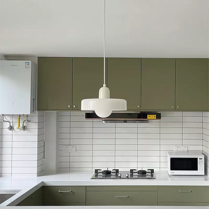 Lisslune | Coloured Glass Pendant Light – Elegant Bauhaus-Style Hanging Lamp for Living Room & Dining Area