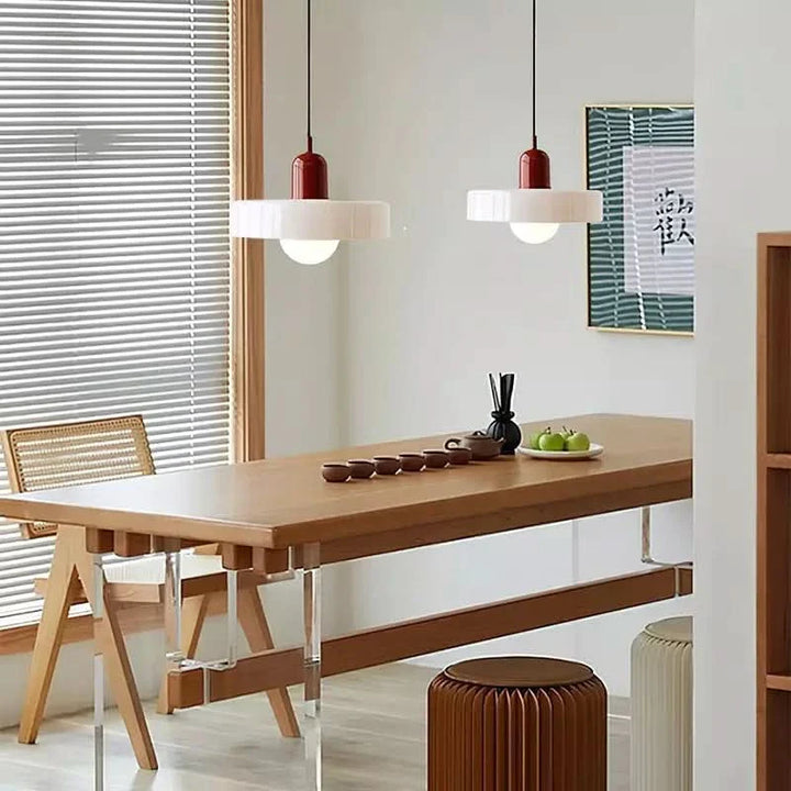 Lisslune | Bauhaus Colored Glass Pendant Light