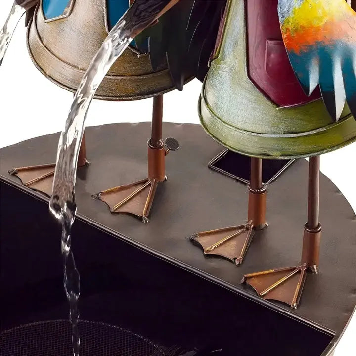 Lisslune | ChirpStream | Toucan Bird Water Fountain – Playful Outdoor Garden Decoration with Flowing Water