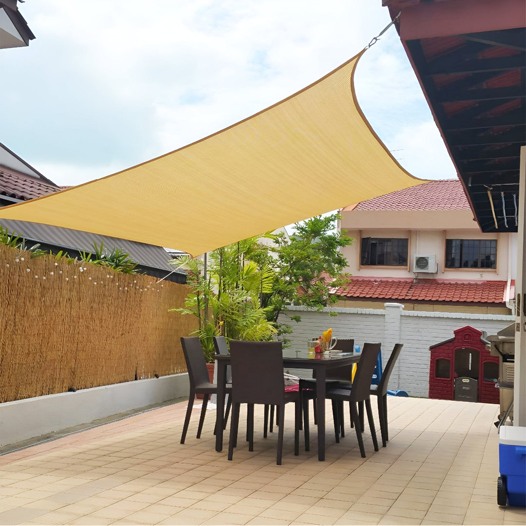 Lisslune | Water-repellent Sunshade – UV protection for Balcony, Garden or Terrace (Triangle or Square)