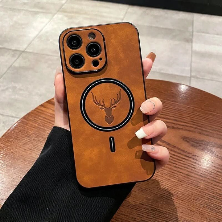 Lisslune | Deer Leather iPhone Case MagSafe Wireless Charging