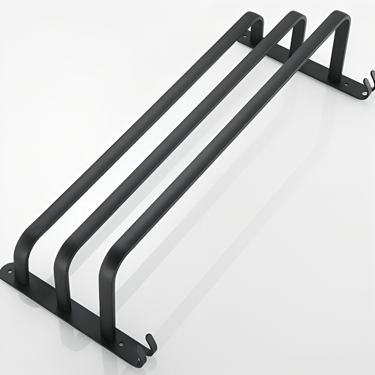 Lisslune | FlexRack Wall-Mounted Bathroom Storage Shelf with Towel Holder – Space-Saving Aluminium Rack