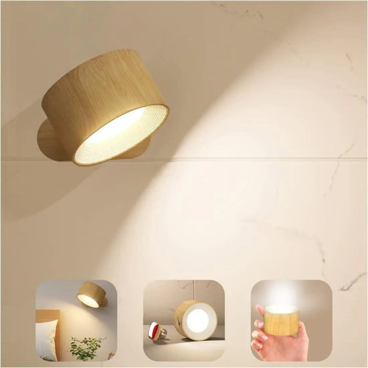 Lisslune | Wall lamp Rechargeable Wireless 360°