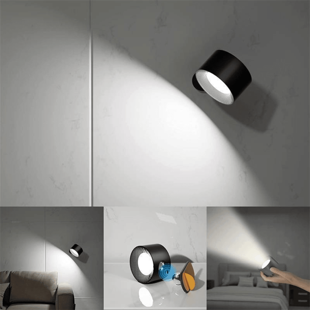 Lisslune | 360° wireless rechargeable wall light | Versatile LED lighting solution