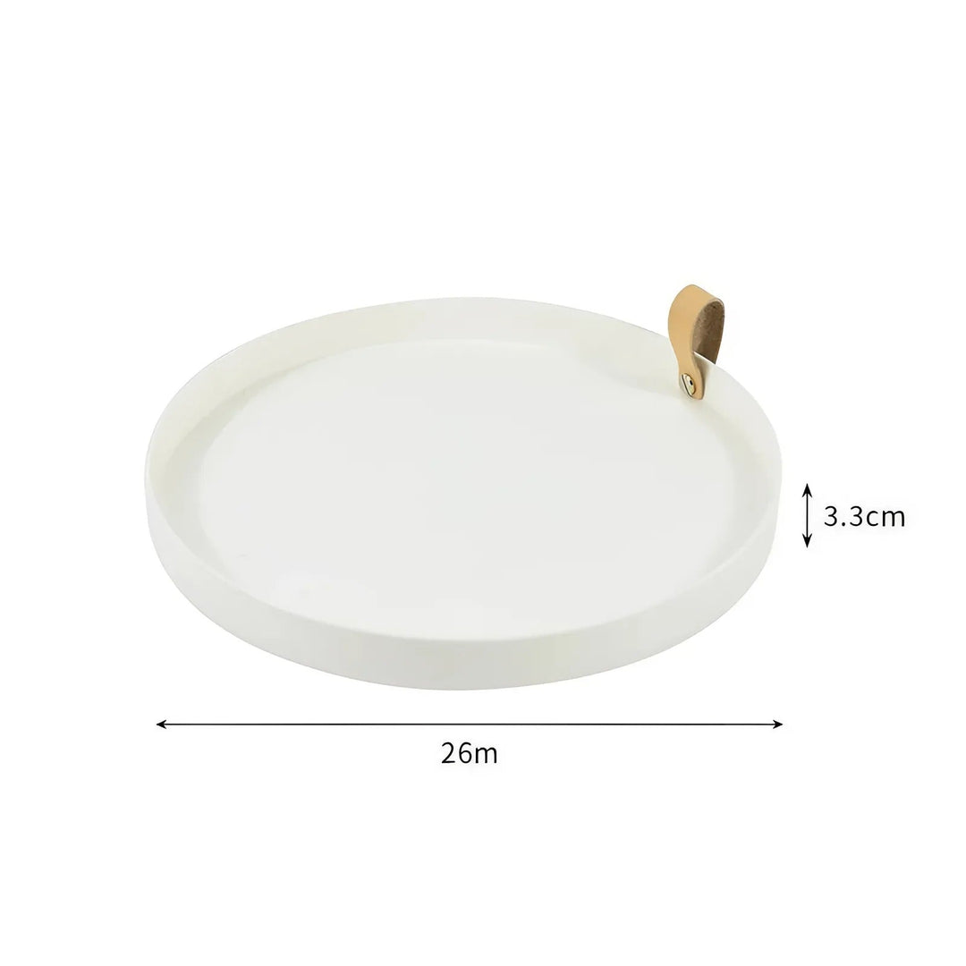 Lisslune | Simple solid color round storage tray