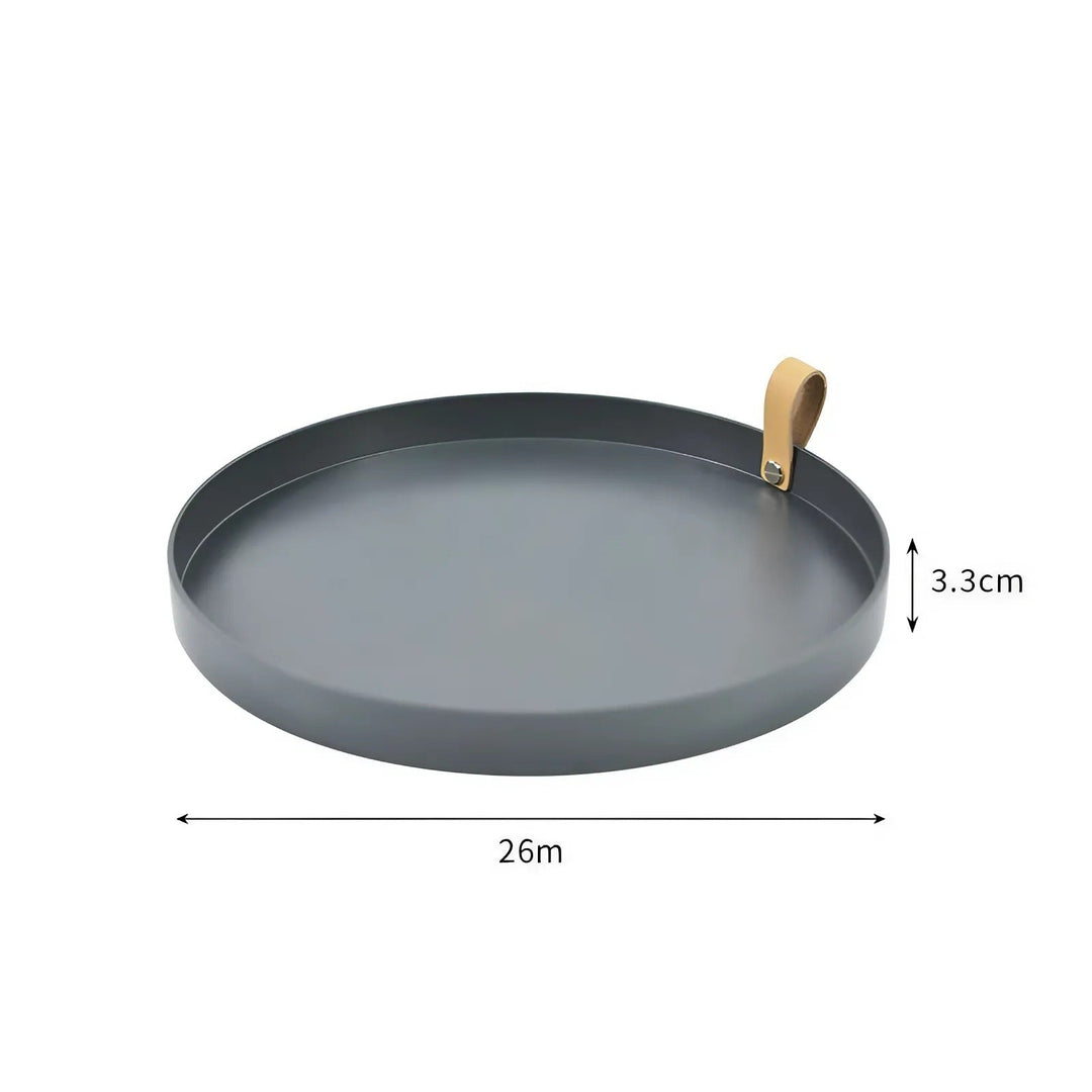 Lisslune | Simple solid color round storage tray