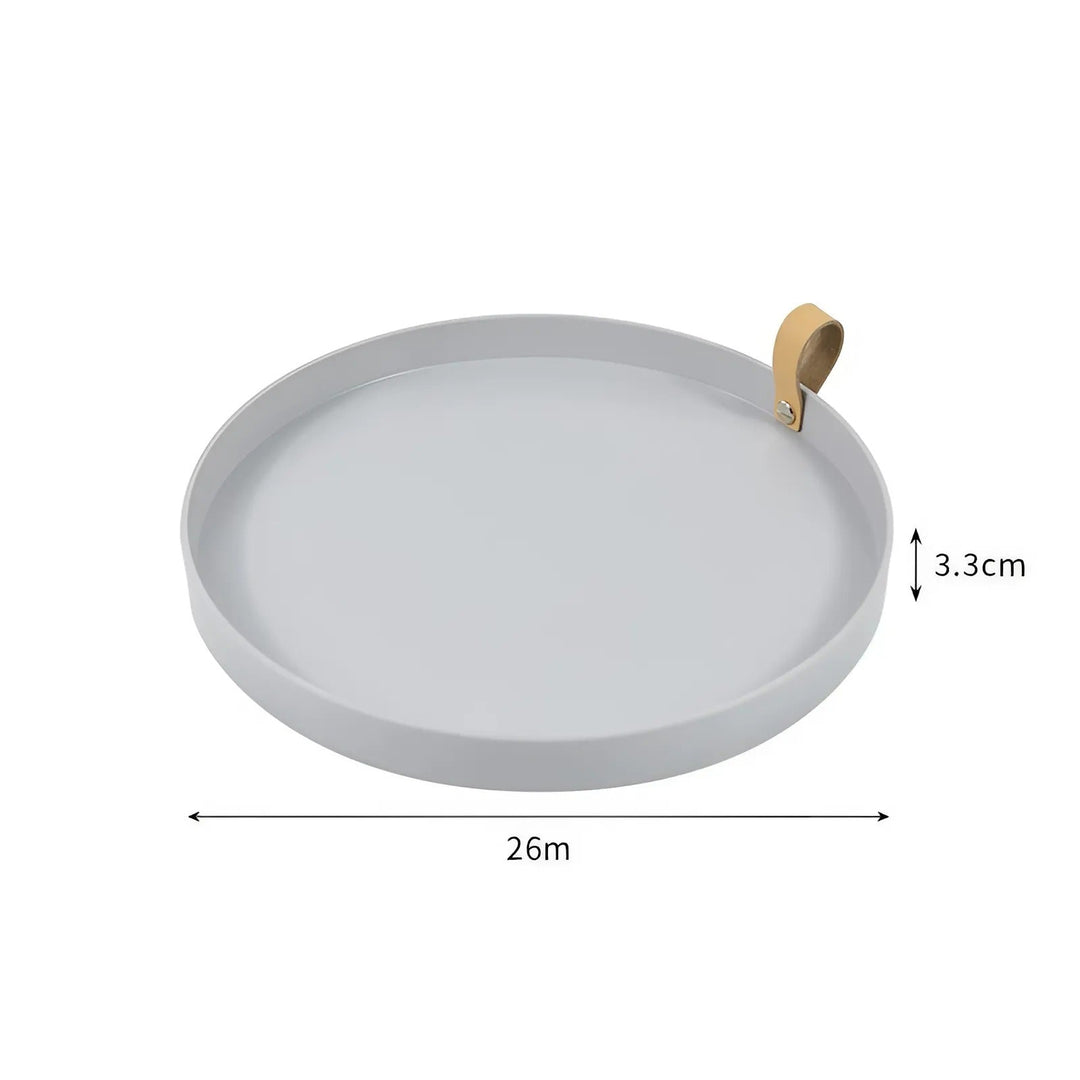 Lisslune | Simple solid color round storage tray