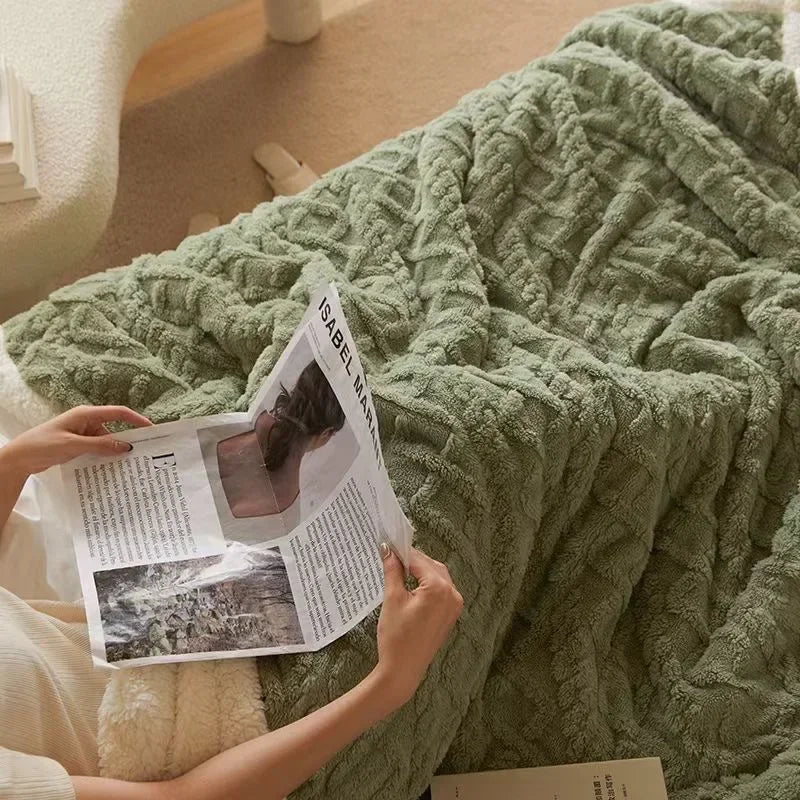 Lisslune | Heavy Winter Blanket with Soft Lamb Wool Ceiling Layer
