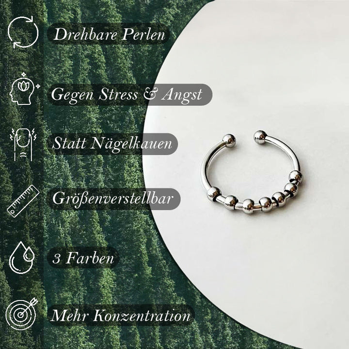 Lisslune | Calm – Anxiety Ring with Pearls - Anti Stress & Anti Anxiety