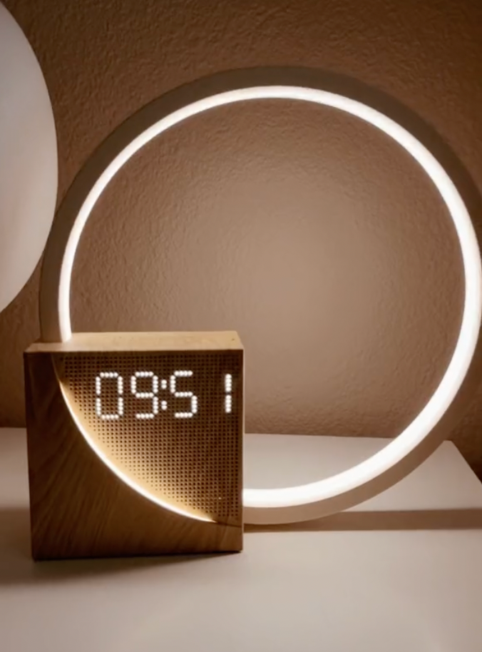 Lisslune | Sunrise Simulation Alarm Clock with Built-In Charger