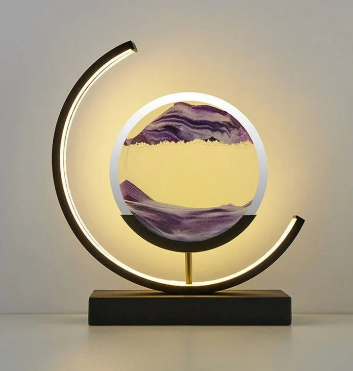 Lisslune | Balance Sand Art Lamp | Best Lava Lamps-Inspired Space Lamp, Cool LED Night Light for Relaxing Bedroom & Living Room Decor