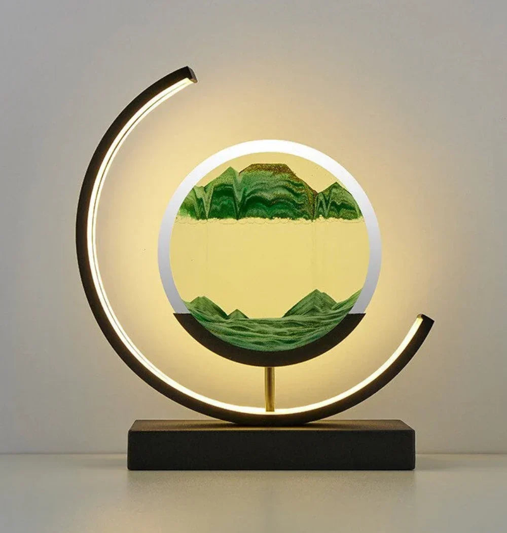 Lisslune | Balance Sand Art Lamp | Best Lava Lamps-Inspired Space Lamp, Cool LED Night Light for Relaxing Bedroom & Living Room Decor