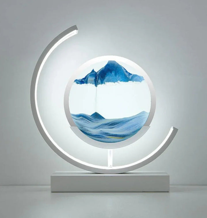 Lisslune | Balance Sand Art Lamp | Best Lava Lamps-Inspired Space Lamp, Cool LED Night Light for Relaxing Bedroom & Living Room Decor