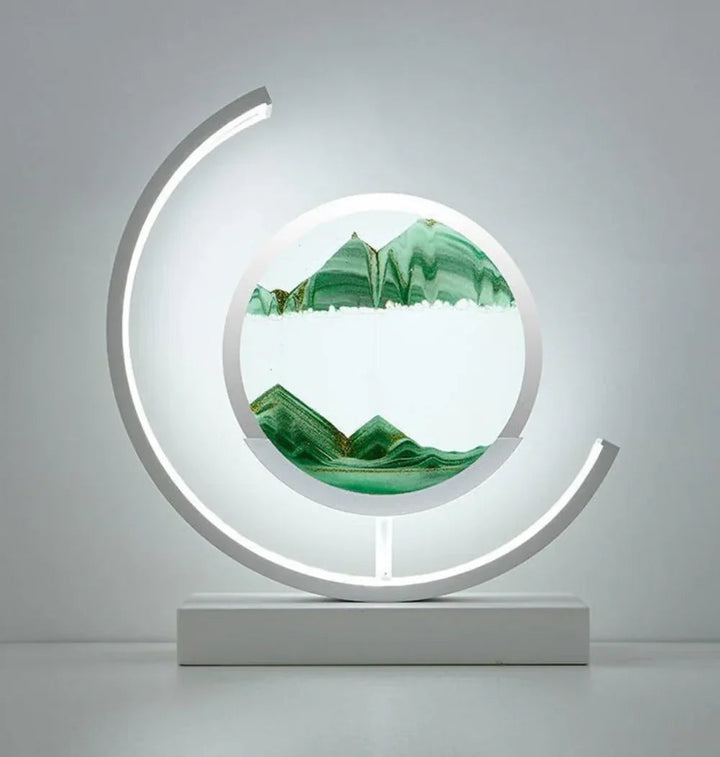 Lisslune | Balance Sand Art Lamp | Best Lava Lamps-Inspired Space Lamp, Cool LED Night Light for Relaxing Bedroom & Living Room Decor