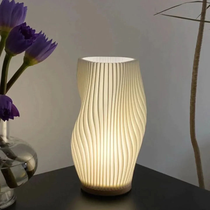 Lisslune | Wavecrest Lamp – Sleek USB-Powered Dimmable Table Lamp