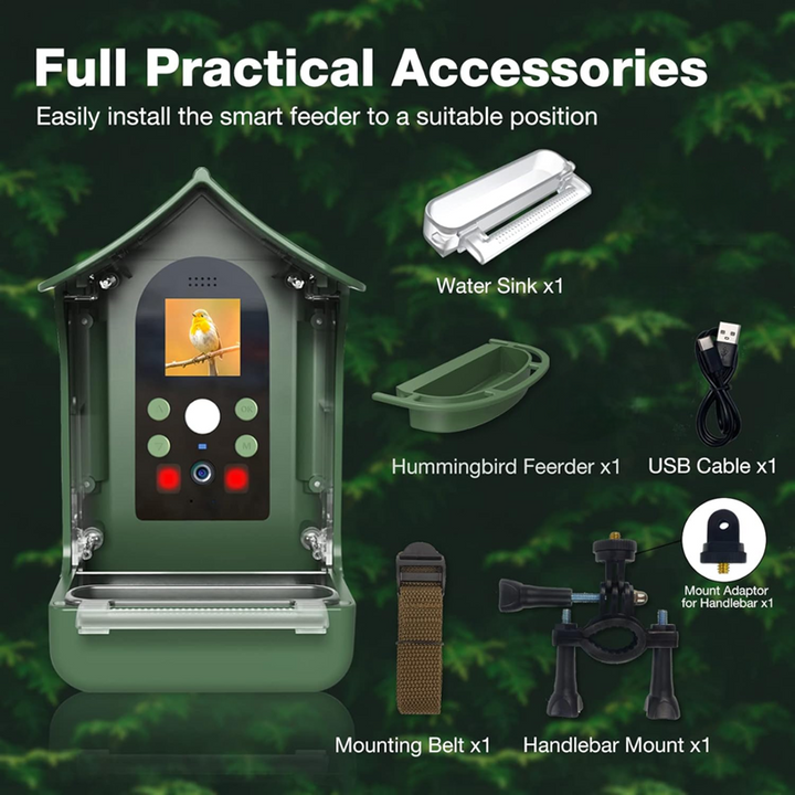 Lisslune | Smart Bird Feeder with PIR Motion Detection and Auto Capture