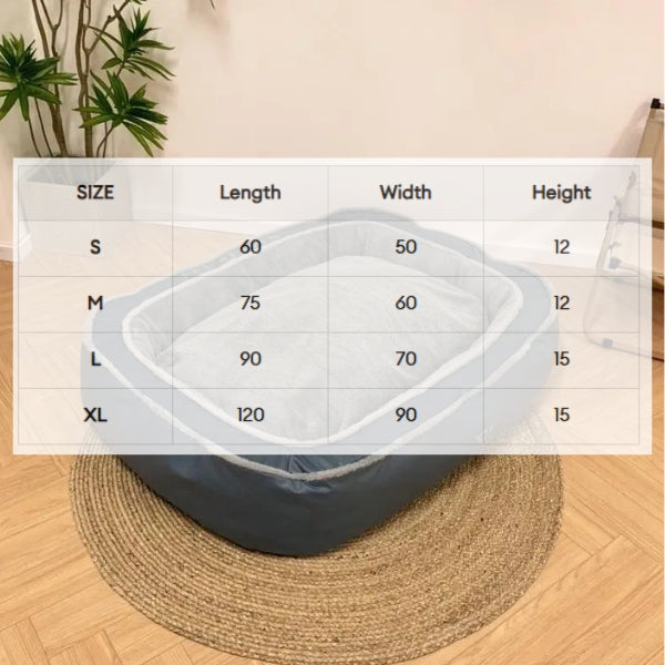 Lisslune | Orthopedic Dog Bed:  Memory Foam Beds for Large Dogs | Perfect for Arthritis Relief