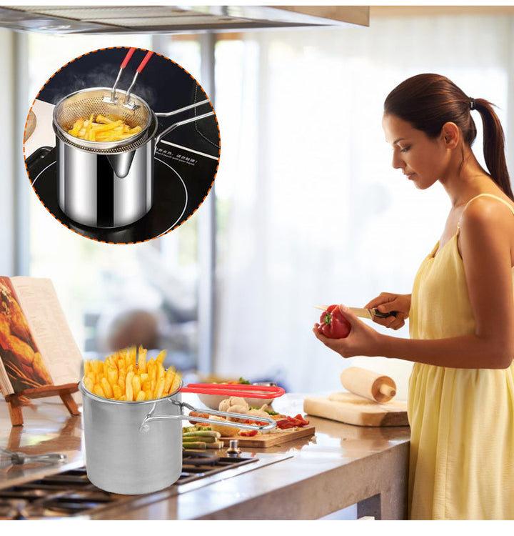 Lisslune | CookPro - Compact Frying Set with Oil Saving Button