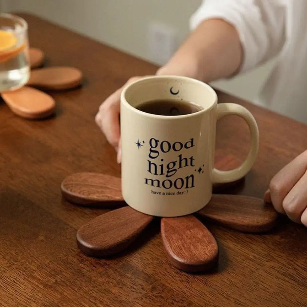 Lisslune | Wood Walnut 3 heat-insulating coasters made of wood