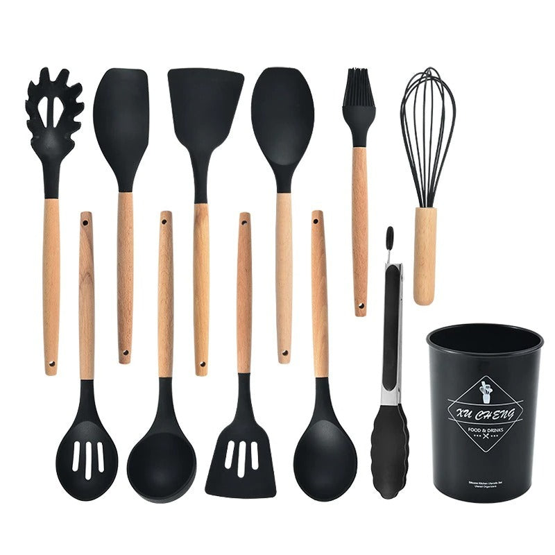 Lisslune | 12-piece Silicone Cookware Set