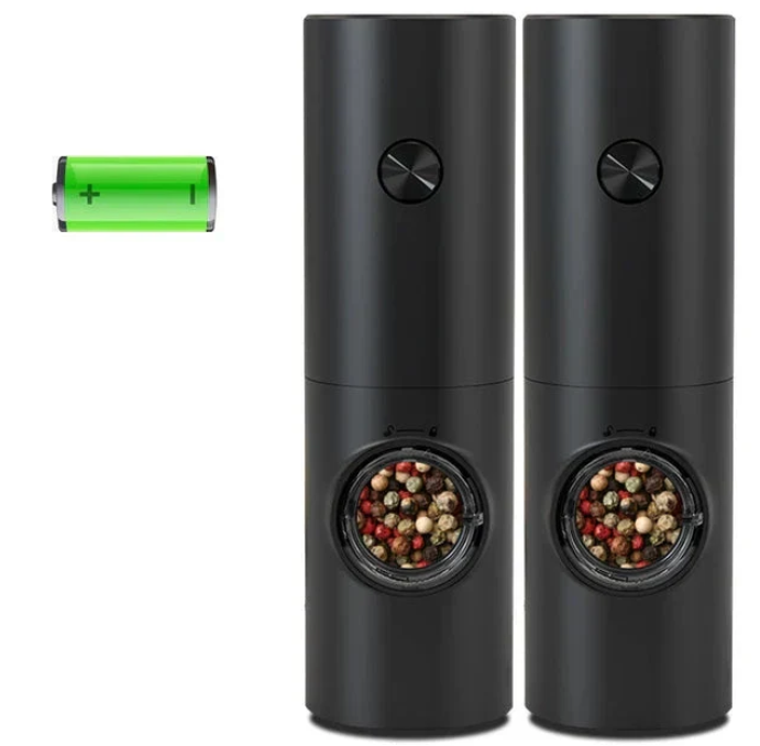 Lisslune | GrindPro – Electric Pepper & Salt Grinder with LED