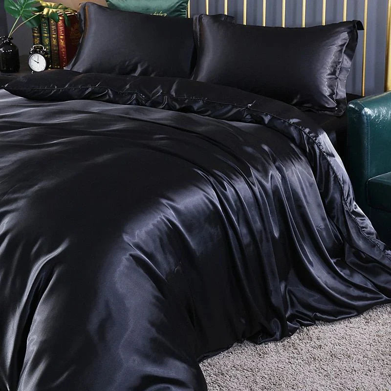 Lisslune | Elegant Satin Silk Bedding Set - Luxurious Comfort for Every Night