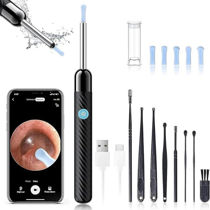 Lisslune | Ear Wax Removal Tool | 1080P HD Camera, LED Lights & Adjustable Scoops for Safe Ear Hygiene at Home