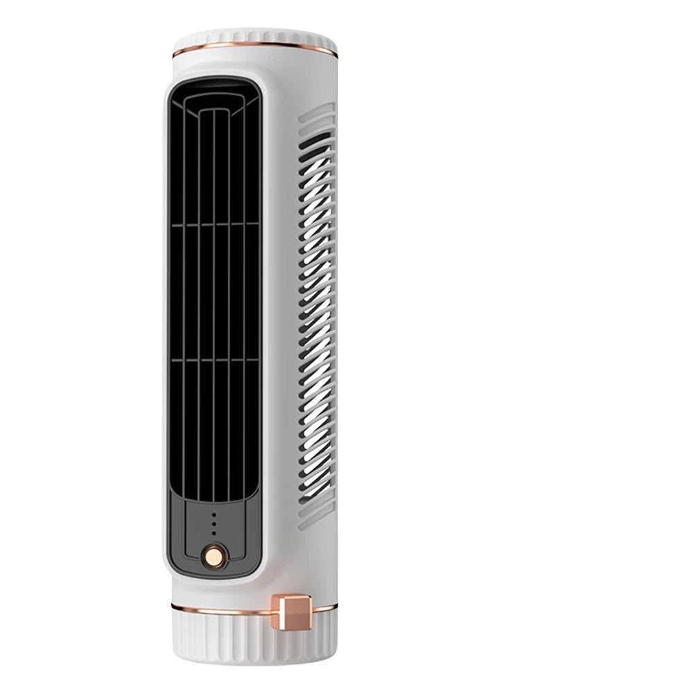 Lisslune | CoolBreeze Mini – Portable bladeless tower fan with USB charging function