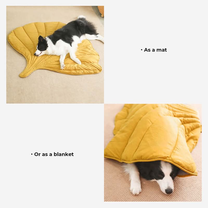 Lisslune | LeafNest Dog Bed – Comfortable Leaf-shaped Bed made of Cotton and Polyester