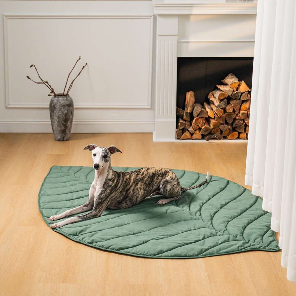 Lisslune | LeafNest Dog Bed – Comfortable Leaf-shaped Bed made of Cotton and Polyester
